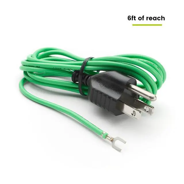 Alt view image 6 of 7 - TRUE CABLE Shielded Ethernet Patch Panel Bond & Ground Extension Wire Adapter, NEMA 5-15P 3 Prong Plug, 14 AWG, 6 Foot