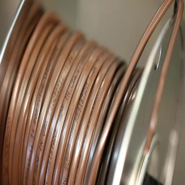 Alt view image 4 of 4 - Coleman Cable 553080407 Thermostat Wire; CL2 Solid Bare Copper; 18/8; 250-Foot; Brown