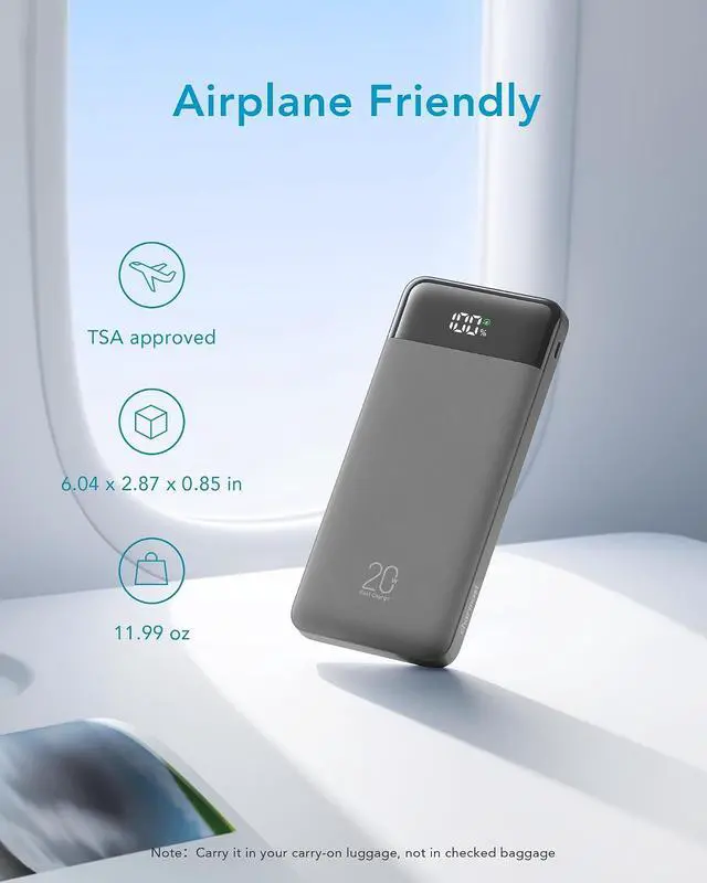 Alt view image 7 of 7 - charmast Portable Charger Built-in Cables, 20000mAh Power Bank 6-Output | Travel Fast Charging Battery Pack for iPhone 17/16/15 Samsung Android, Flight-Approved, Multi-Device, USB-C & USB-A, LED %