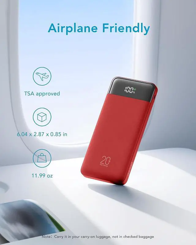 Alt view image 7 of 7 - charmast Portable Charger Built-in Cables, 20000mAh Power Bank 6-Output | Travel Fast Charging Battery Pack for iPhone 17/16/15 Samsung Android, Flight-Approved, Multi-Device, USB-C & USB-A, LED %