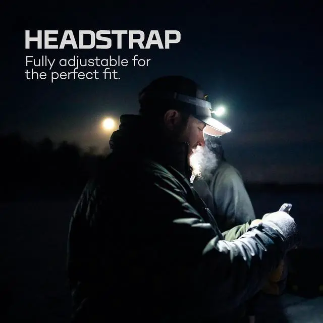 Alt view image 2 of 7 - NEBO MYCRO 500+ Rechargeable Headlamp | 500 Lumens, 7 Light Modes, Water Resistant, Detachable Hat Clip, Super Bright Head Lamp for Camping & Hiking, Includes Micro USB-C Charging Cable