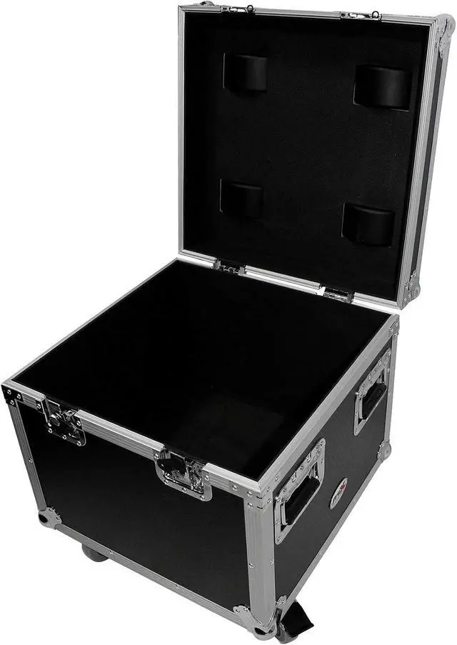 Alt view image 3 of 5 - ProX Heavy Duty Utility Cable Transport Flight Road Case with 4inch Casters Exterior 20" x 20" x 22" Wheels and High-Density Protective Foam - Process Use CNC Technology - XS-UTL9W