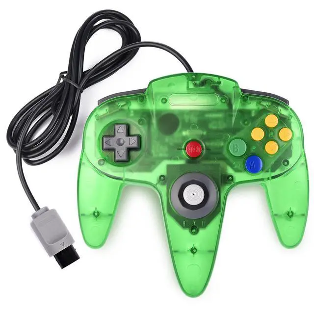 Alt view image 2 of 7 - miadore 2 Pack Classic N64 Controllers (Jungle Green/Blue) Bundle with 2 Pack 6FT N64 Controller Extension Cable