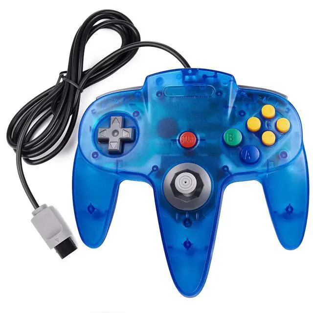 Alt view image 3 of 7 - miadore 2 Pack Classic N64 Controllers (Jungle Green/Blue) Bundle with 2 Pack 6FT N64 Controller Extension Cable