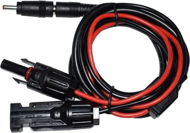 Alt view image 4 of 7 - Solar Panel Connectors Compatible with M-C-4 Solar Connectors to DC Extension Cable 16AWG with DC 5.5mmx2.1mm, DC3.5x1.35mm,DC5.5x2.5mm and DC8mm Adapter for Portable Power Station Solar Generators