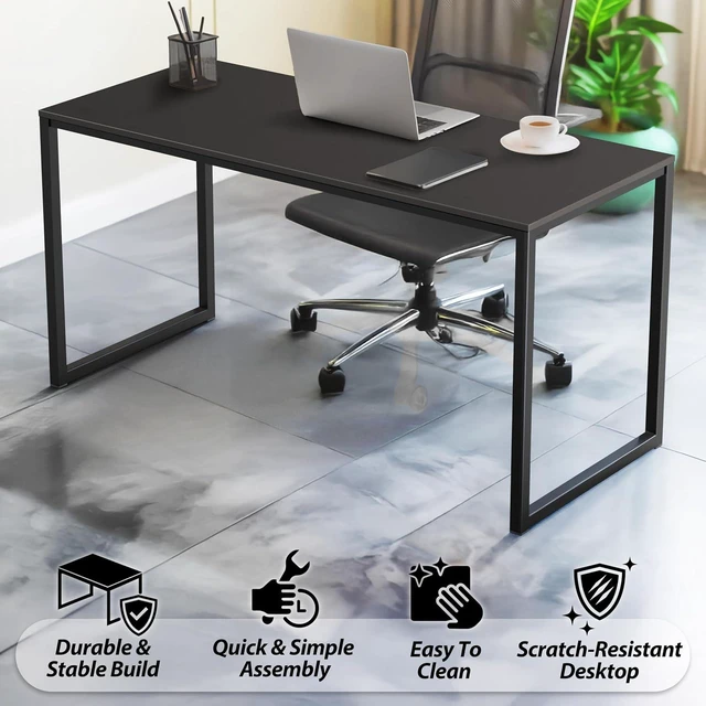 Alt view image 4 of 7 - SHW Mission 48-Inch Home Office Computer Desk, Black