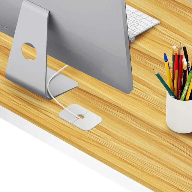 Alt view image 7 of 7 - SHW 55-Inch Commercial-Grade Office Computer Desk, Oak