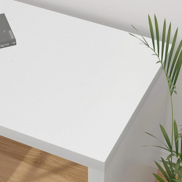 Alt view image 6 of 7 - HSH White L Shaped Computer Corner Desk with 3 Storage Drawers 60 inch