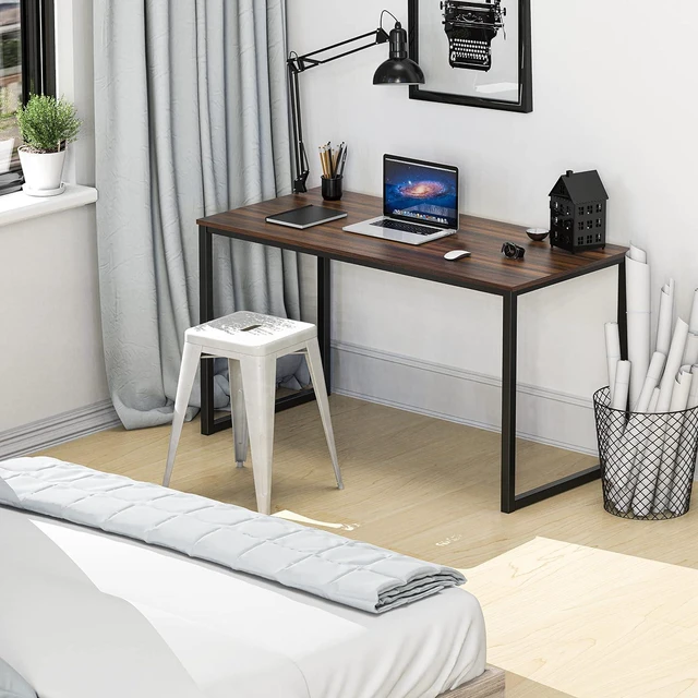 Alt view image 2 of 7 - SHW Mission 40-Inch Home Office Computer Desk, Walnut
