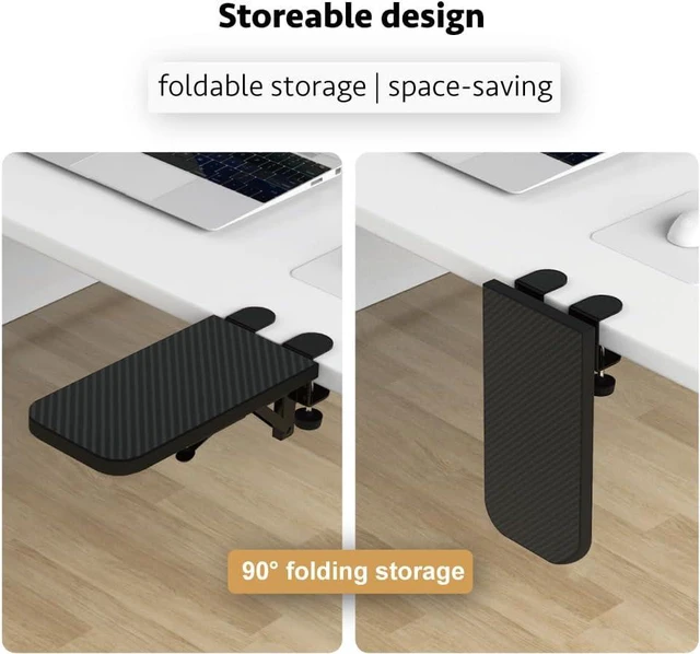 Alt view image 3 of 7 - Computer Arm Rest for Desk, Suitable for Office desks, Sturdy Mouse arm Support, Computer Desk Extender, Suitable for Home and Office
