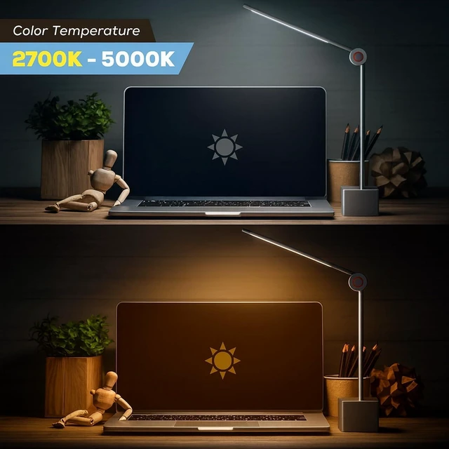 Alt view image 5 of 7 - Ligoe Minimalist Home Office Desk Lamp By LINKSTYLE Foldable Desk Light, Eye Protections LEDs, Dimmable Lights, App Control