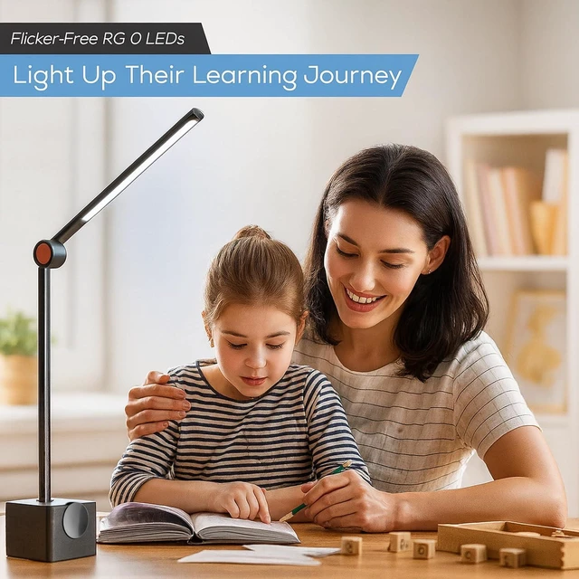Alt view image 6 of 7 - Ligoe Minimalist Home Office Desk Lamp By LINKSTYLE Foldable Desk Light, Eye Protections LEDs, Dimmable Lights, App Control