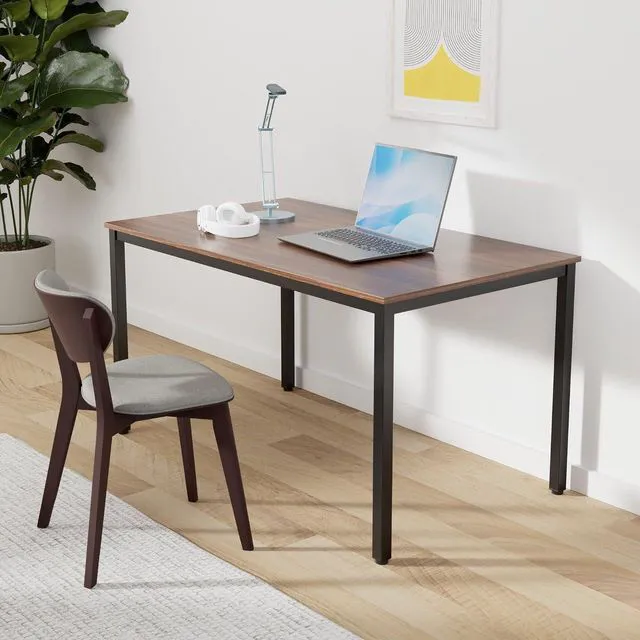 Alt view image 2 of 6 - POPRUN Writing Computer Office Desk 59 Inch, 60x30 Home Wooden Study Table