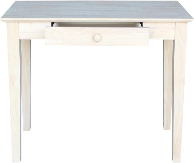 Alt view image 6 of 7 - IC International Concepts Solid Wood Unfinished Writing Table