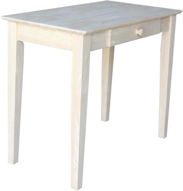 Alt view image 7 of 7 - IC International Concepts Solid Wood Unfinished Writing Table