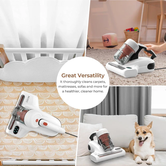 Alt view image 6 of 7 - JIGOO J200 Improve Sleep Mattress Vacuum Cleaner Uv Sanitizing, Deep Cleaning Bed Vacuum Non-Destructive Fabrics, 99.9% Effective Filtration for Allergy Sufferers