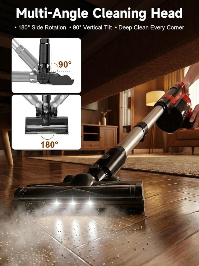 Alt view image 7 of 7 - Cordless Vacuum Cleaner for Home, Pet Hair, 60KPa, Lightweight