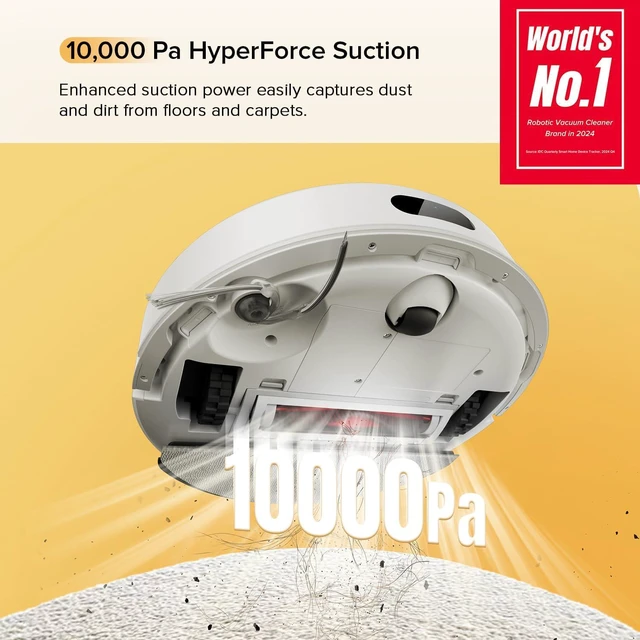 Alt view image 2 of 7 - roborock Q7 M5 Robot Vacuum and Mop Combo, 10,000Pa HyperForce Suction