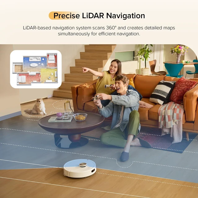 Alt view image 6 of 7 - roborock Q7 M5 Robot Vacuum and Mop Combo, 10,000Pa HyperForce Suction