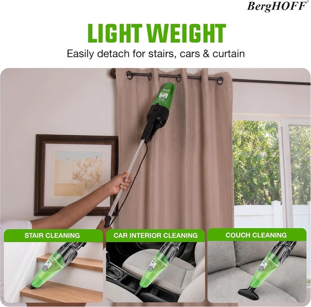 Alt view image 4 of 7 - Berghoff Merlin All-in-One Corded Stick Vacuum, Detachable Handheld, Green