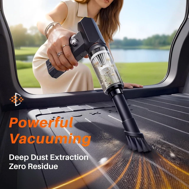 Alt view image 4 of 7 - Compressed Air Duster & Vacuum 2-in-1, Electric Air Blower