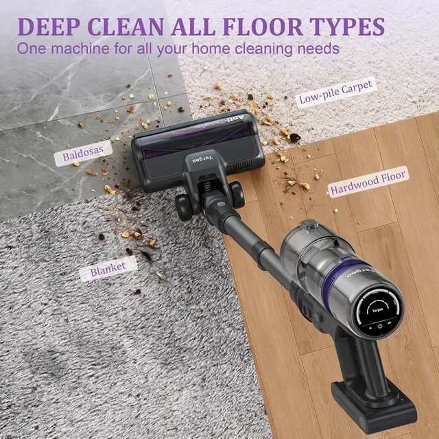 Alt view image 4 of 7 - V40 Cordless Vacuum for Home,Tangle Free Vac for Pet,130AW,500W