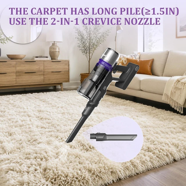 Alt view image 5 of 7 - V40 Cordless Vacuum for Home,Tangle Free Vac for Pet,130AW,500W
