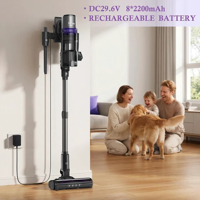 Alt view image 7 of 7 - V40 Cordless Vacuum for Home,Tangle Free Vac for Pet,130AW,500W