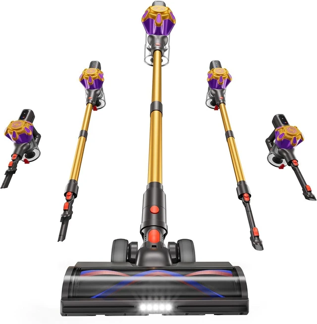 Main image of Cordless Vacuum Cleaner, 580W 50Kpa Powerful Stick Vacuum with 65 Mins Runtime,Anti-Tangle, Self-Standing, Rechargeable,Lightweight Vacuum Cleaners for Home Hardwood Floor Carpet Pet