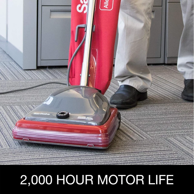 Alt view image 2 of 7 - Sanitaire Tradition Commercial Bagged Upright Vacuum, SC688B ,Red