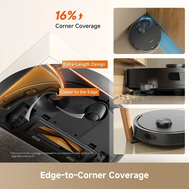 Alt view image 5 of 7 - dreame D20 Air Plus Robot Vacuum and Mop, 20,000Pa Powerful Suction