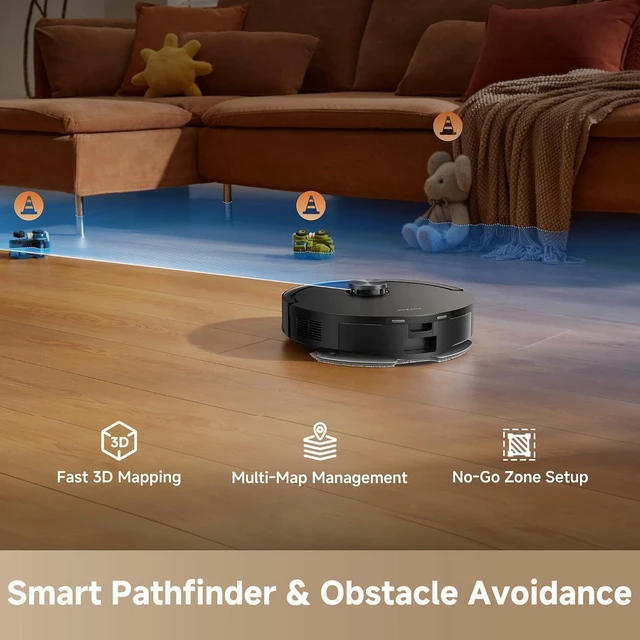 Alt view image 7 of 7 - dreame D20 Air Plus Robot Vacuum and Mop, 20,000Pa Powerful Suction