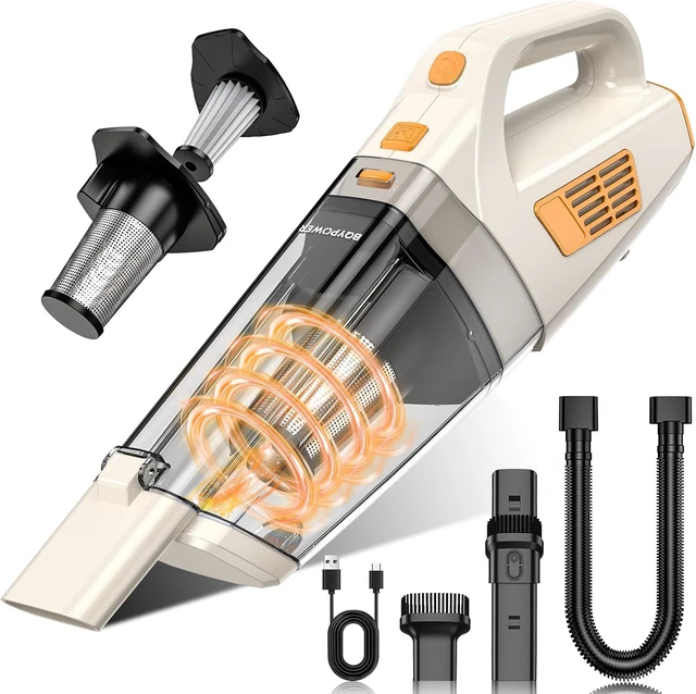 Main image of BQYPOWER 16000PA Handheld Vacuum Cleaner Cordless Rechargeable for Car Home