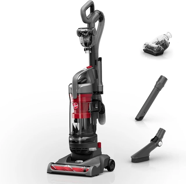 Main image of Hoover Rewind Pet Upright Bagless Vacuum Cleaner for Carpet and Hard Floors, Automatic Cord Rewind, Above Floor Cleaning Corded Vacuum Cleaners for Home Use, Gray