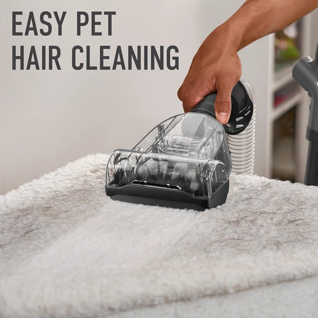 Alt view image 7 of 7 - Hoover Rewind Pet Upright Bagless Vacuum Cleaner for Carpet and Hard Floors, Automatic Cord Rewind, Above Floor Cleaning Corded Vacuum Cleaners for Home Use, Gray