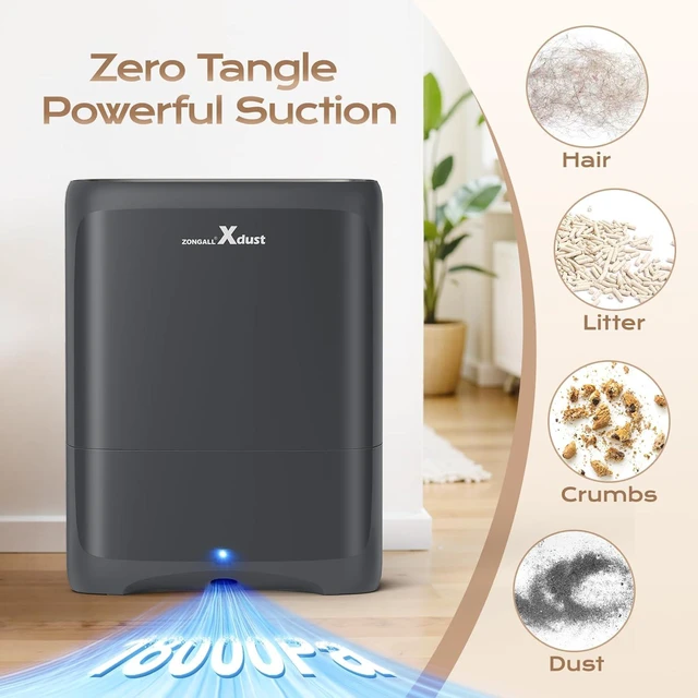 Alt view image 2 of 7 - Touchless Vacuum Automatic Dustpan with Extra Filter, Hair Vacuum for Salon