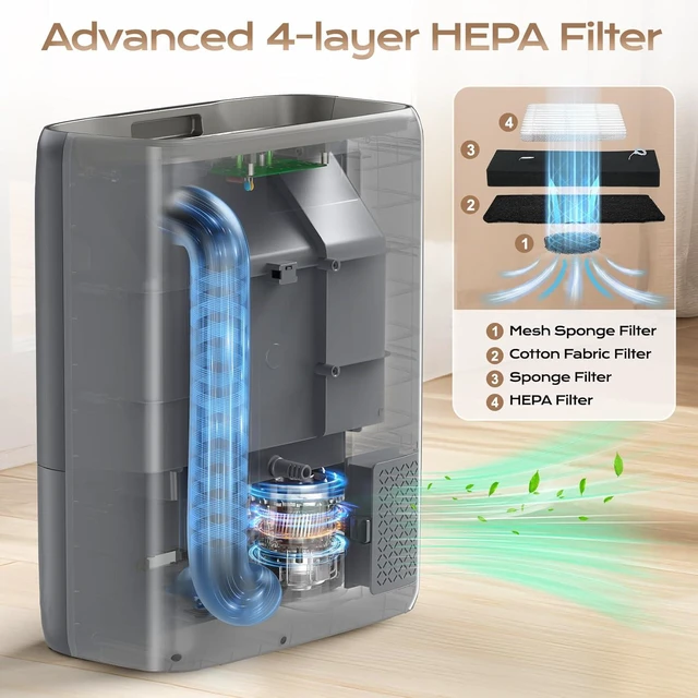 Alt view image 3 of 7 - Touchless Vacuum Automatic Dustpan with Extra Filter, Hair Vacuum for Salon