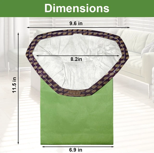 Alt view image 4 of 6 - 30 Pack 107314 Micro Filter Bags Compatible with ProTeam 6 QT Backpack Vacuum Cleaner: Super Coach Pro 6, ProVac FS 6, GoFit 6, GoFit 6 PLUS and GoFree Flex Pro II