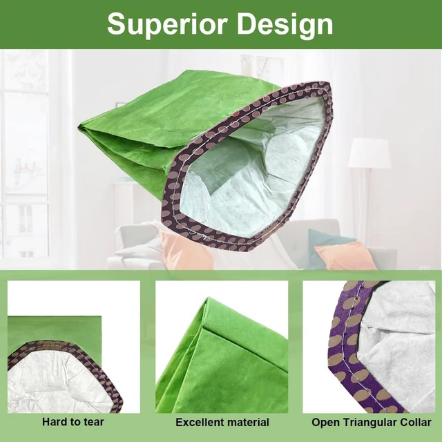 Alt view image 5 of 6 - 30 Pack 107314 Micro Filter Bags Compatible with ProTeam 6 QT Backpack Vacuum Cleaner: Super Coach Pro 6, ProVac FS 6, GoFit 6, GoFit 6 PLUS and GoFree Flex Pro II