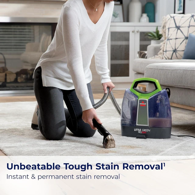 Alt view image 3 of 7 - BISSELL Little Green Proheat Portable Deep Cleaner/Spot Cleaner and Car/Auto Detailer with self-Cleaning HydroRinse Tool for Carpet and Upholstery, 2513E