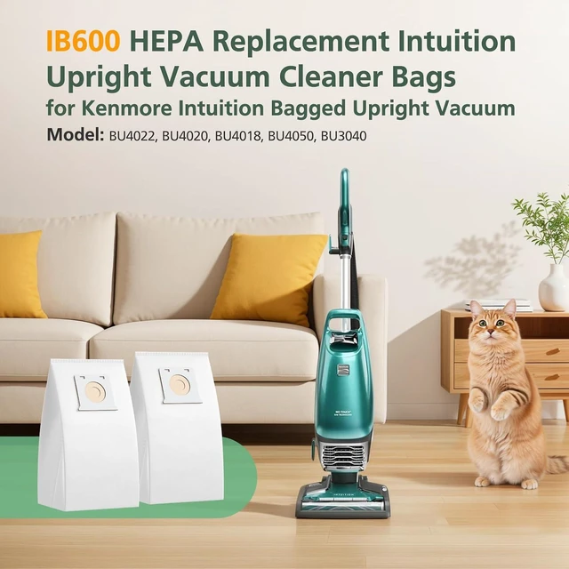 Alt view image 2 of 7 - 16 Pack IB600 HEPA Vacuum Bags for Kenmore Intuition Upright Vacuum Cleaner