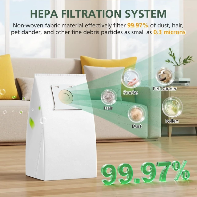 Alt view image 4 of 7 - 16 Pack IB600 HEPA Vacuum Bags for Kenmore Intuition Upright Vacuum Cleaner