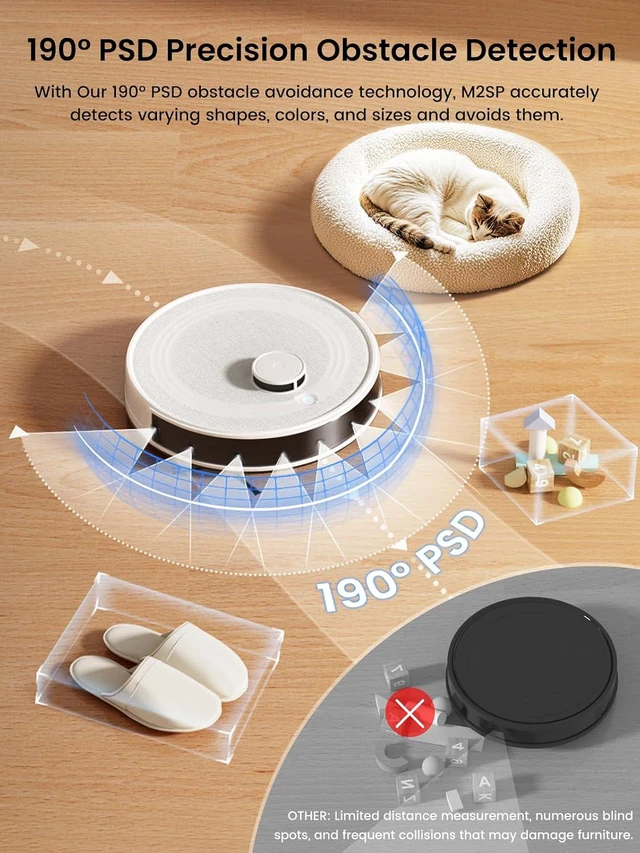 Alt view image 4 of 7 - Lefant Robot Vacuum and Mop,10000Pa, 240Min, Self-EmptyingM2S Pro