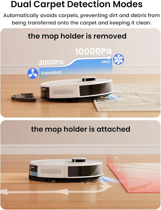 Alt view image 7 of 7 - Lefant Robot Vacuum and Mop,10000Pa, 240Min, Self-EmptyingM2S Pro