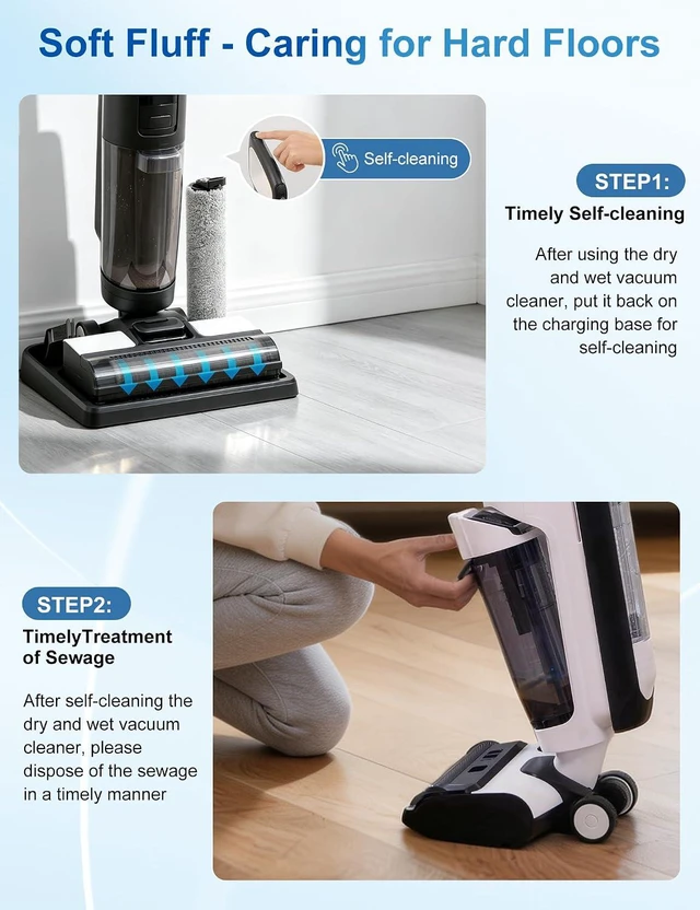 Alt view image 7 of 7 - Nukisa Roller Brush Replacement Compatible with Tineco S3 Vacuum Mop,9 Pack