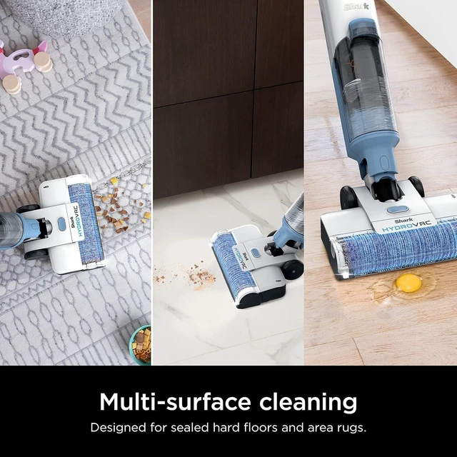 Alt view image 3 of 7 - Shark HydroVac Brushroll & 2-Pack Filter Bundle, Purple/White, WDB1F2