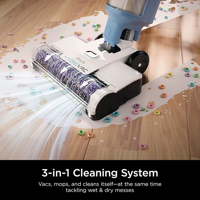 Alt view image 5 of 7 - Shark HydroVac Brushroll & 2-Pack Filter Bundle, Purple/White, WDB1F2