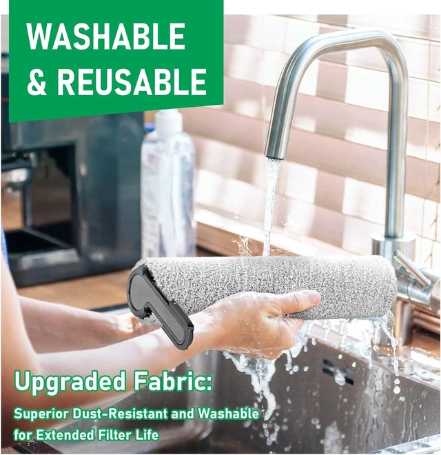 Alt view image 6 of 7 - Replacement Roller Brush & HEPA Filters Kit for Tineco Stretch