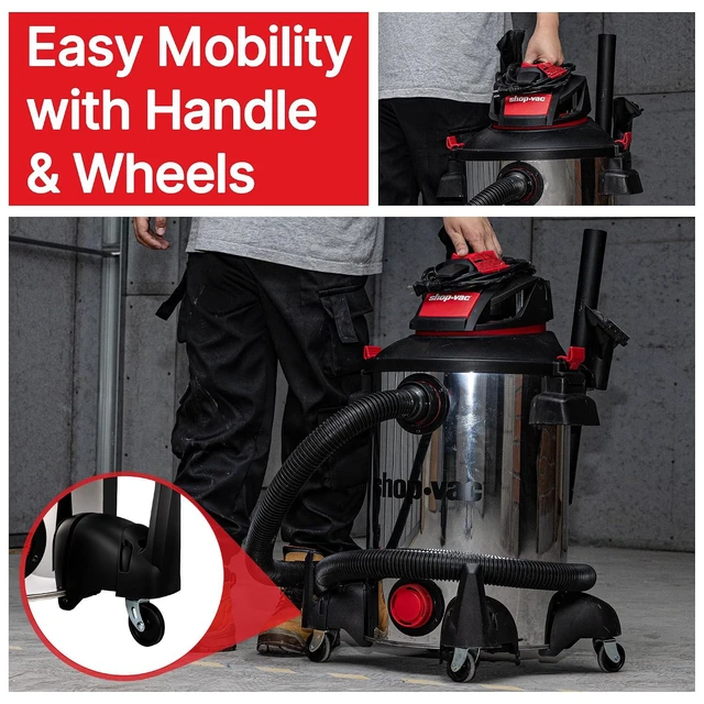 Alt view image 6 of 7 - Shop-Vac 5761311 12-Gallon Wet/Dry Shop Vacuum, 6 Peak HP