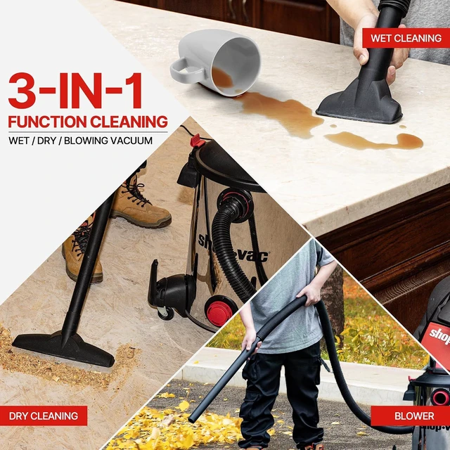 Alt view image 5 of 7 - Shop-Vac 5761311 12-Gallon Wet/Dry Shop Vacuum, 6 Peak HP